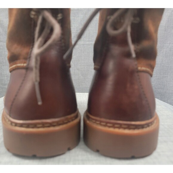 Clarks Trace Dusk Mens Chelsea Boot Lace-Up Brown Leather Suede SZ 11m US 10UK main image 13